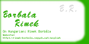 borbala rimek business card